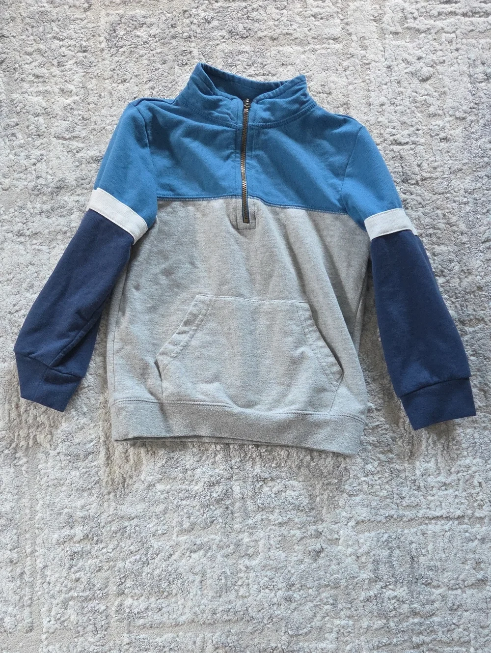 Okie Dokie Colorblock Quarter-Zip Pullover Size 5T